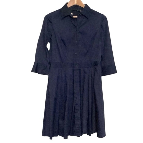 Lauren by Ralph Lauren blue uniform fit flared dress size 12 - Picture 4 of 6
